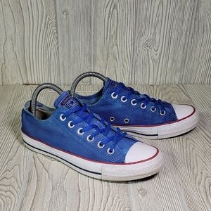 Converse All-Star Low Oxford Custom Dyed Blue Sneakers Womens Size 8 Mens Size 6